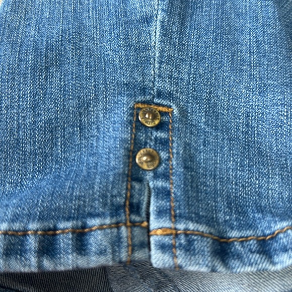 Gloria Vanderbilt Amanda size 14 Jean Capri 5 pockets slit and rivets at ankle - Picture 8 of 8